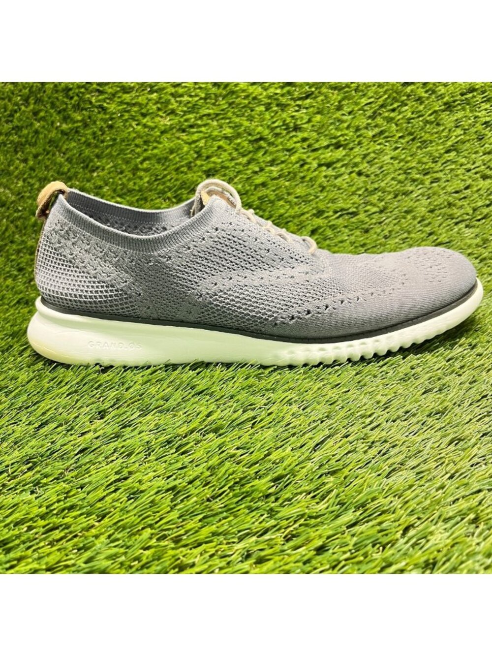 Cole Haan 2.Zerogrand Mens Size 11 Gray Casual Lace Up Wingtip Oxford Shoes